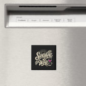 Sommer Sonne Und Wein Strandurlaub Trinker Magnet (In Situ (Geschirrspüler))