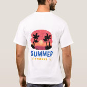 Sommer-Sonnen-Vibes T-Shirt (Rückseite)