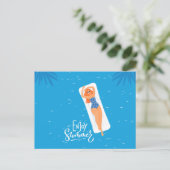 Sommer-Sonnenbadewunder - Illustration Postkarte (Stehend Vorderseite)