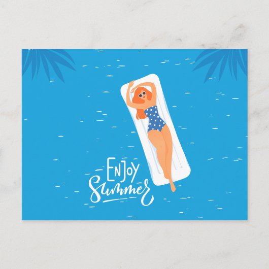 Sommer-Sonnenbadewunder - Illustration Postkarte (Vorderseite)