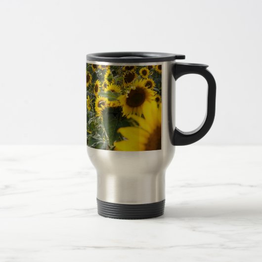 Sommer-Sonnenblume-Duschen-Pendler-Tasse Reisebecher (Rechts)