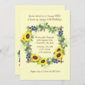 Sommer-Sonnenblume-Einladung Einladung (Vorne/Hinten)