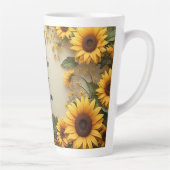 Sommer-Sonnenblumen-Gartengestaltung Milchtasse (Rechts)