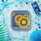 Sommer-Sonnenblumen-Papierteller Pappteller (Party)