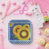 Sommer-Sonnenblumen-Papierteller Pappteller (Party)
