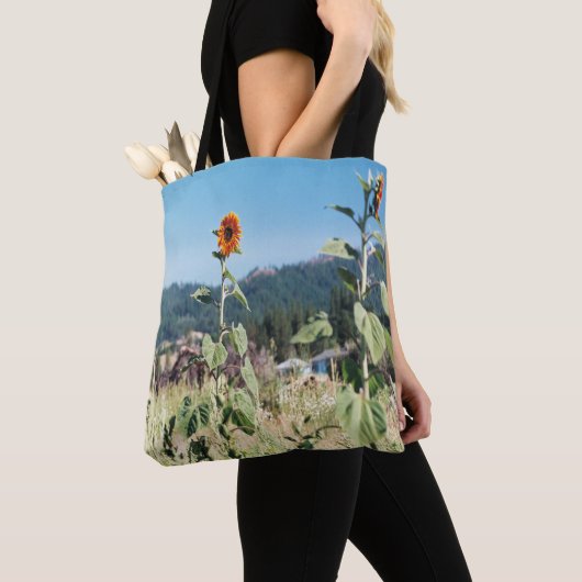 Sommer Sonnenblumen...... Tasche (Von Nahem)
