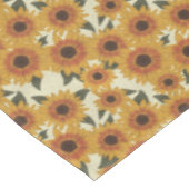 Sommer-Sonnenblumen Tischdecke (Schrägansicht)