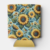 Sommer/Sonnenblumen/Vogel Dosenkühler (Rückseite)