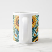 Sommer/Sonnenblumen/Vogel Jumbo-Tasse (Rückseite)