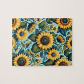 Sommer/Sonnenblumen/Vogel Puzzle (Horizontal)