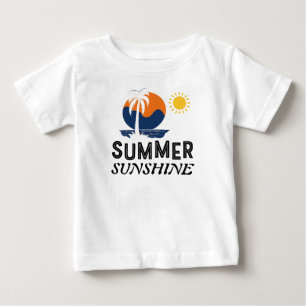 Sommer-Sonnenschein-Baby-Feines-Jersey-T-Shirt-Des Baby T-shirt