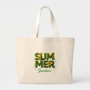 Sommer-Sonnenschein-Blumentasche   Hübsche Sonnenb Jumbo Stoffbeutel
