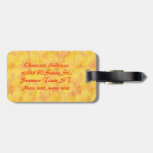 Sommer-Sonnenschein folgt dem Sun gemalten Gepäckanhänger (Rückseite horizontal)