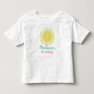 Sommer-Sonnenschein-Geburtstags-T-Shirts für Mädch Kleinkind T-shirt