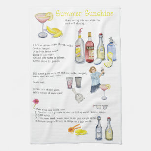 Sommer-Sonnenschein Geschirrtuch