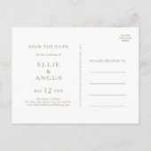 Sommer-Sonnenuntergang-Aquarell-Save-the-Date-Post Einladungspostkarte (Rückseite)