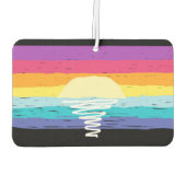 Sommer Sonnenuntergang Auto Air Freshener (Black M Autolufterfrischer (Rückseite)