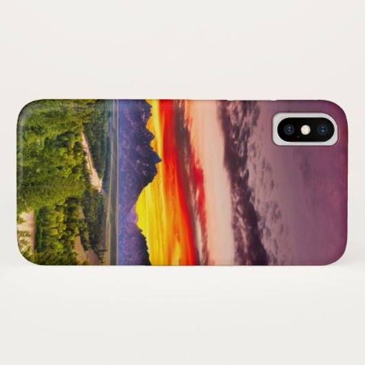 Sommer-Sonnenuntergang bei Snake River übersehen Case-Mate iPhone Hülle (Rückseite (Horizontal))