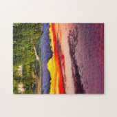 Sommer-Sonnenuntergang bei Snake River übersehen Puzzle (Horizontal)