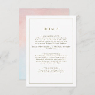 Sommer-Sonnenuntergang - Farbenkennzeichnung Begleitkarte