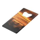 Sommer-Sonnenuntergang in Canberra doppelseitig Kreditkartenflaschenöffner (Vorderseite Schrägansicht)