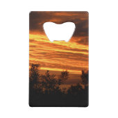 Sommer-Sonnenuntergang in Canberra doppelseitig Kreditkartenflaschenöffner (Rückseite)