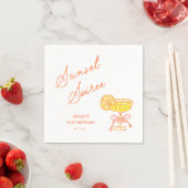 Sommer-Sonnenuntergangs-Soiree-Party Serviette (Beispiel)