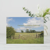 Sommer-Sonnenwende-Ansammlungs-Einladung Einladung (Stehend Vorderseite)