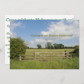 Sommer-Sonnenwende-Ansammlungs-Einladung Einladung (Vorne/Hinten)