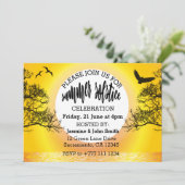 Sommer-Sonnenwende-Feier Einladung (Stehend Vorderseite)