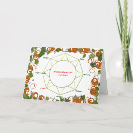 Sommer-Sonnenwende-Gruß-Karte Karte