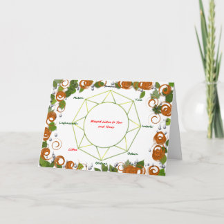 Sommer-Sonnenwende-Gruß-Karte Karte