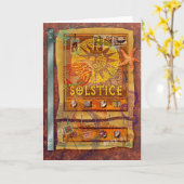 Sommer-Sonnenwende Karte (Gelbe Blume)