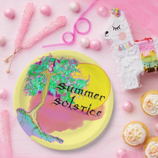 Sommer-Sonnenwende Pappteller (Party)