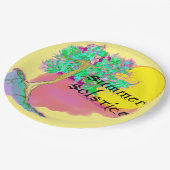 Sommer-Sonnenwende Pappteller (Schrägansicht)