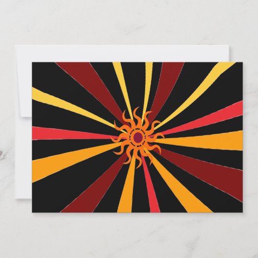 Sommer-Sonnenwende-Party Einladung (Vorderseite)