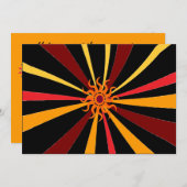 Sommer-Sonnenwende-Party Einladung (Vorne/Hinten)