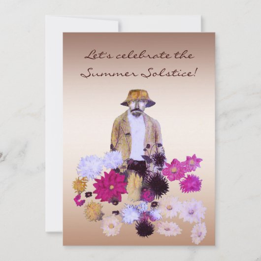 Sommer-Sonnenwende-Party Einladung (Vorderseite)