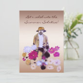 Sommer-Sonnenwende-Party Einladung (Stehend Vorderseite)