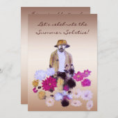 Sommer-Sonnenwende-Party Einladung (Vorne/Hinten)