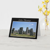 Sommer-Sonnenwende-Segen mit stonehenge Litha Karte (Gelbe Blume)