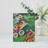 Sommer-Spaß-Collage Postkarte (Stehend Vorderseite)