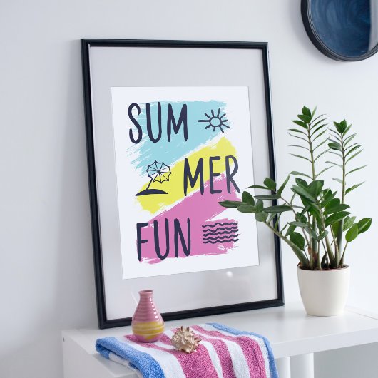 Sommer Spaß Design. Poster
