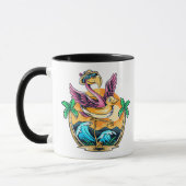 Sommer-Spaß-Flamingo Tasse (Links)