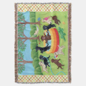 Sommer-Spaß Labradors Malerei Decke (Vorderseite Vertikal)