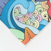 Sommer-Spaß-Muster 2 Fleecedecke (Ecke)