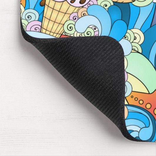 Sommer-Spaß-Muster | addieren Ihre Initiale Mousepad (Ecke)