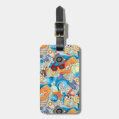 Sommer-Spaß-Muster Gepäckanhänger (Vorderseite vertikal)
