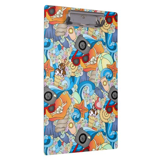 Sommer-Spaß-Muster Klemmbrett (Rechts)