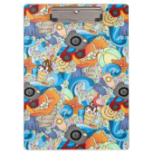 Sommer-Spaß-Muster Klemmbrett (Vorderseite)